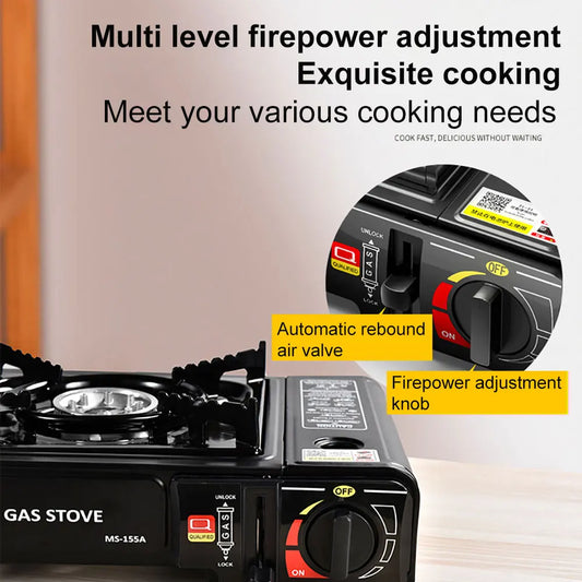 Portable Outdoor Gas Stove – Small, Strong, and Easy to Carry
