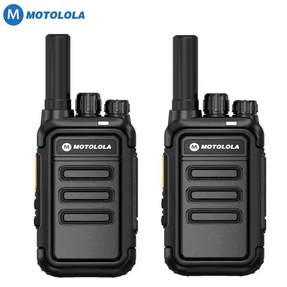 Motolola F1 Mini Walkie Talkie Set – Long Range Two-Way Radio with 16 Channels (2 Pack)