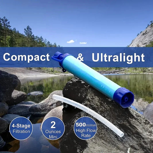 Water Filter Straw – Portable Survival Water Purifier for Emergency Use