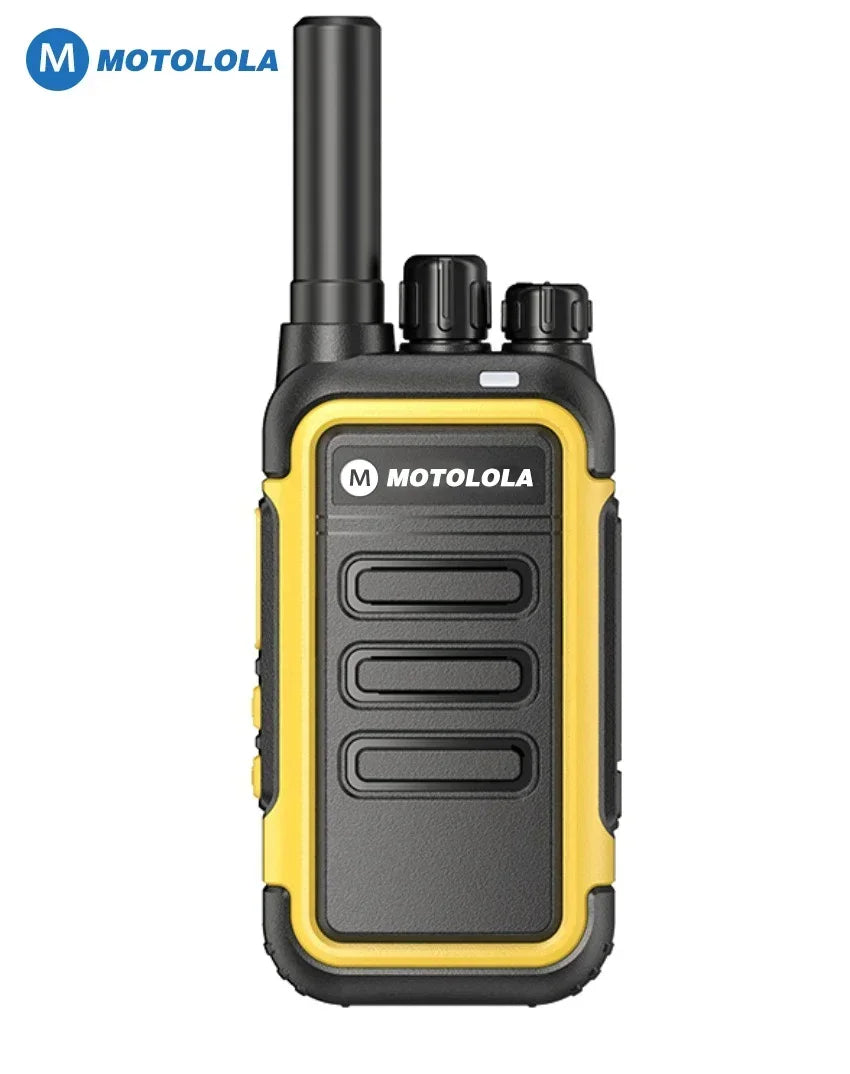 Motolola F1 Mini Walkie Talkie Set – Long Range Two-Way Radio with 16 Channels (2 Pack)