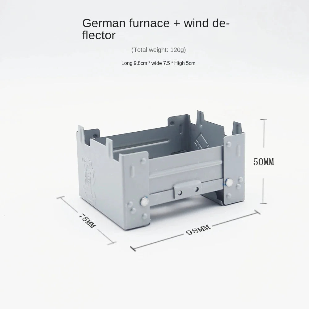 Camping Stove – Portable Survival Gas Stove with Wind Protection Options