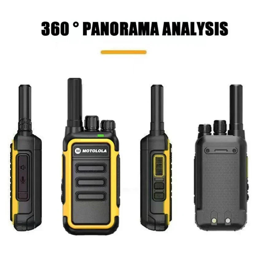 Motolola F1 Mini Walkie Talkie Set – Long Range Two-Way Radio with 16 Channels (2 Pack)