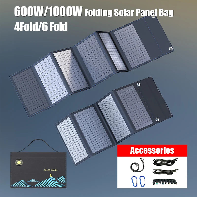 600W/1000W Foldable Solar Panel Bag