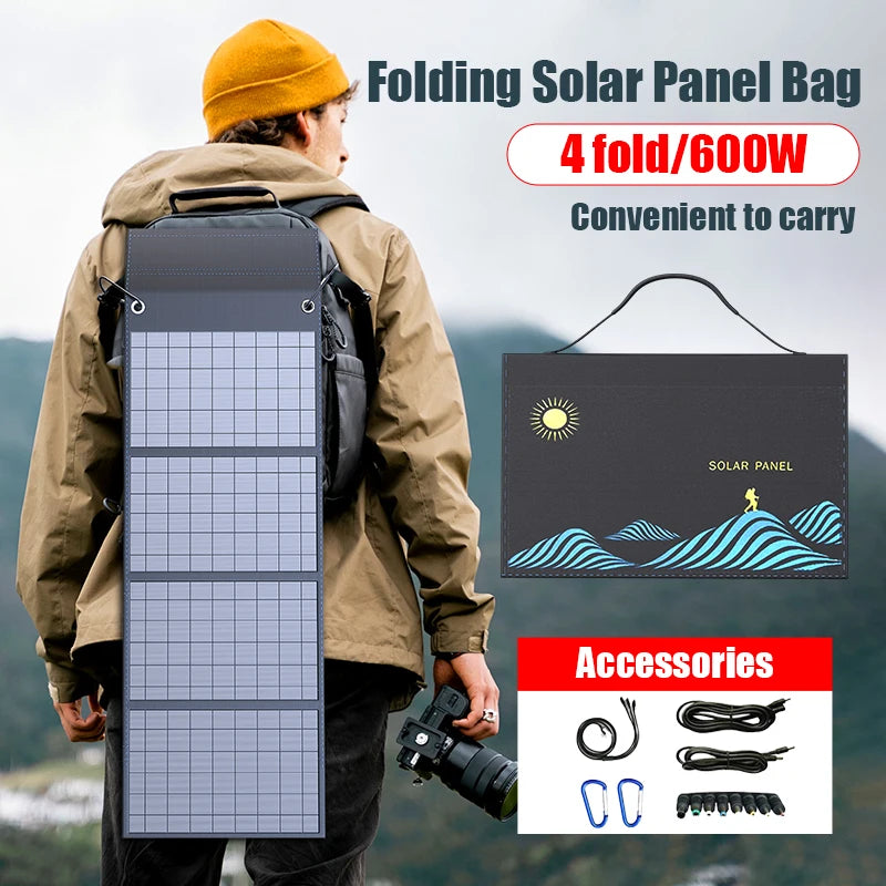 600W/1000W Foldable Solar Panel Bag