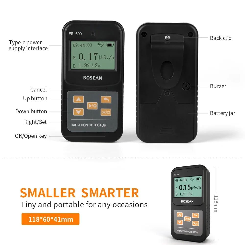 Radiation Detector – Portable Geiger Counter for Emergency & Survival Use