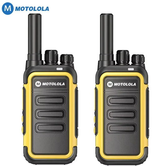 Motolola F1 Mini Walkie Talkie Set – Long Range Two-Way Radio with 16 Channels (2 Pack)